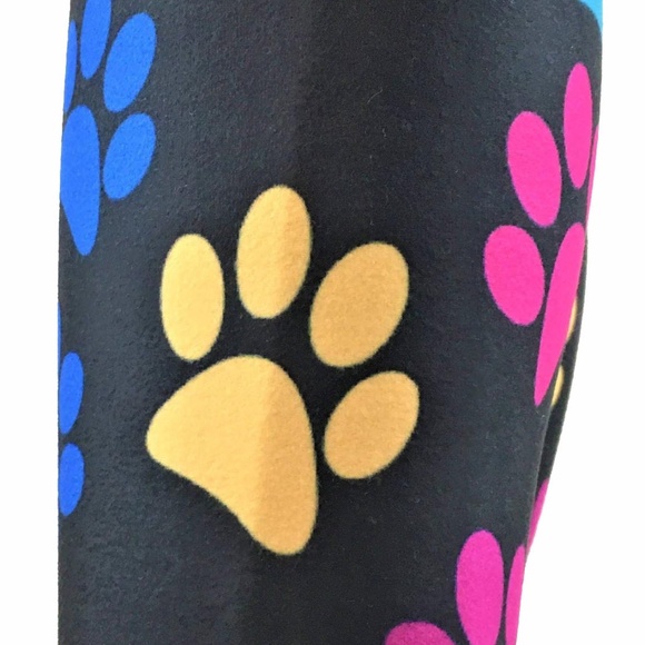 Charlies Project Kid's Size L/XL Paw Print Colors Leggings NWT Original Dust Bag - Picture 2 of 9